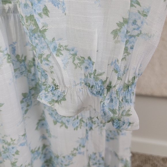 Trixxi NEW Women's XL Floral Cottagecore Prairie BOHO Flowy Long Sleeve Dress - Picture 9 of 15